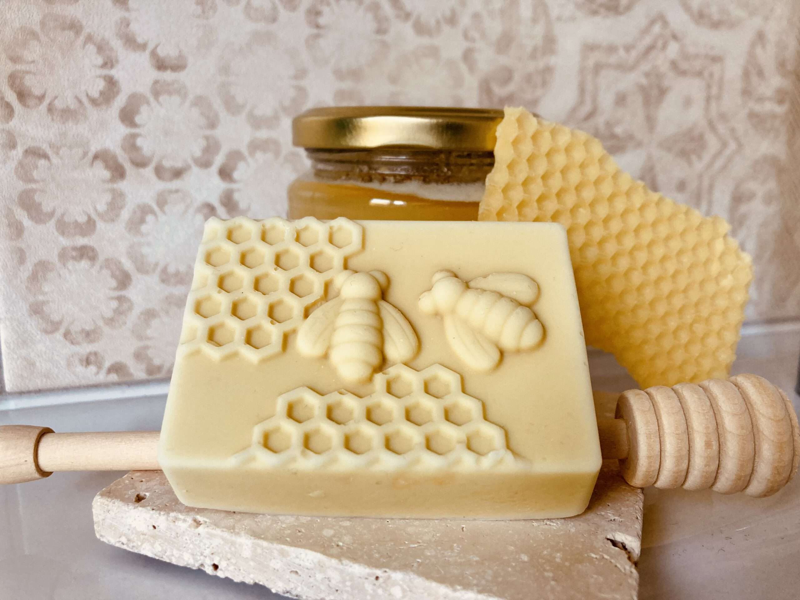 selbst gemachte Honig Bienenwachsseife